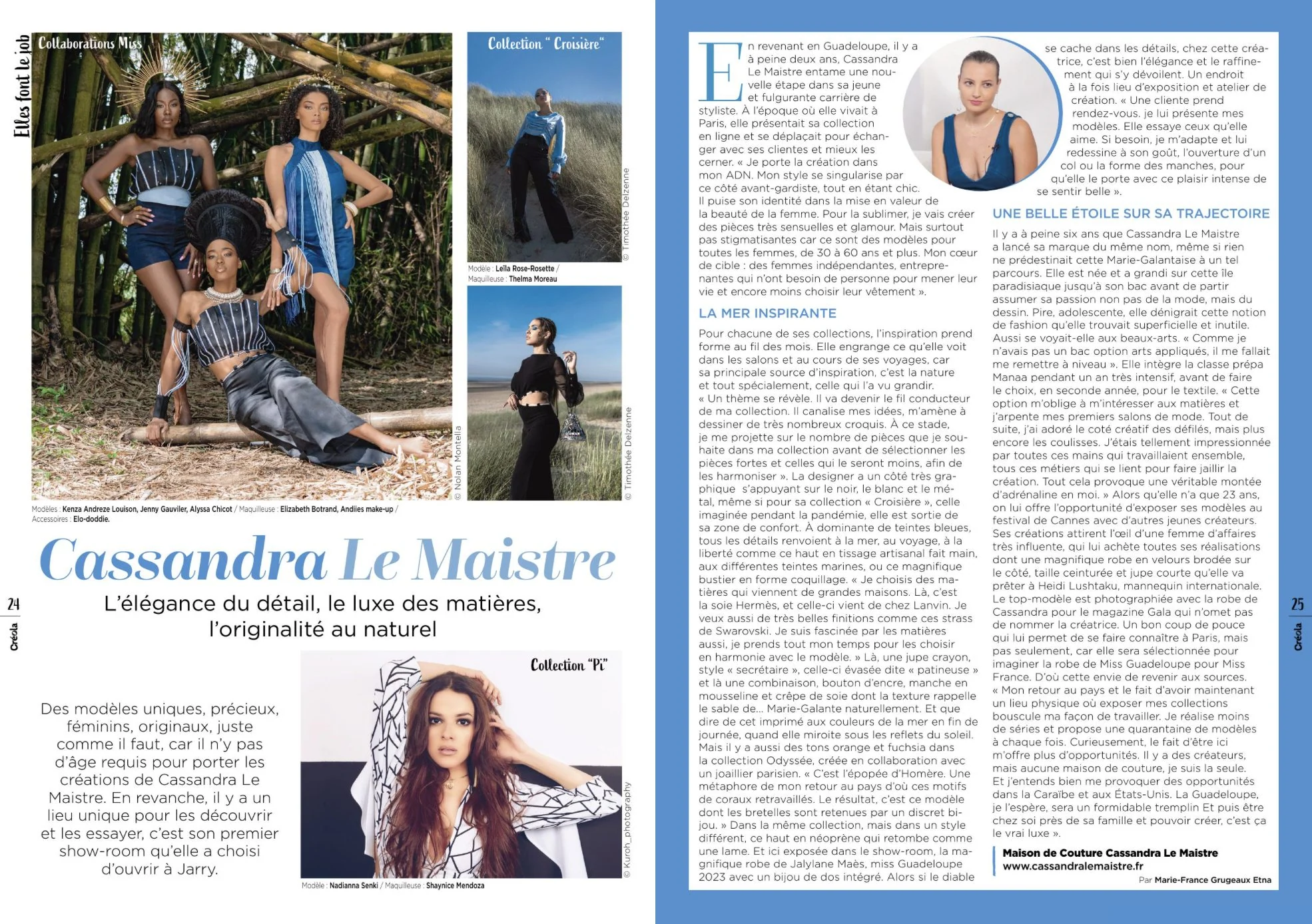 Cassandra Le Maistre dans le Créola — photographie 2