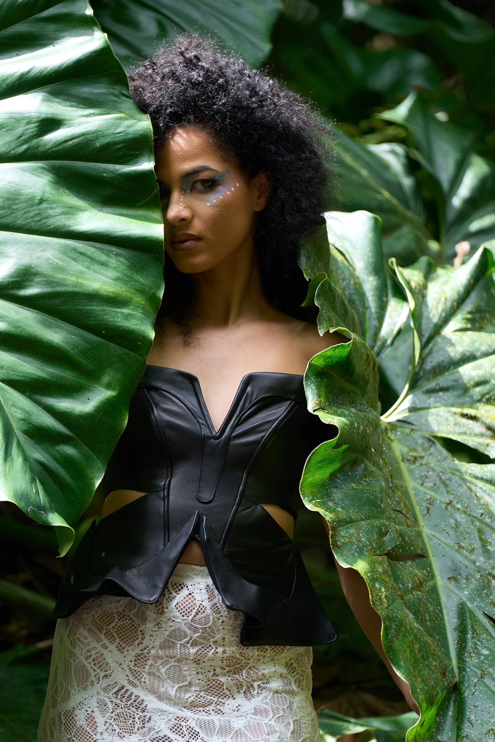 Bustier papillon en cuir — vue 3