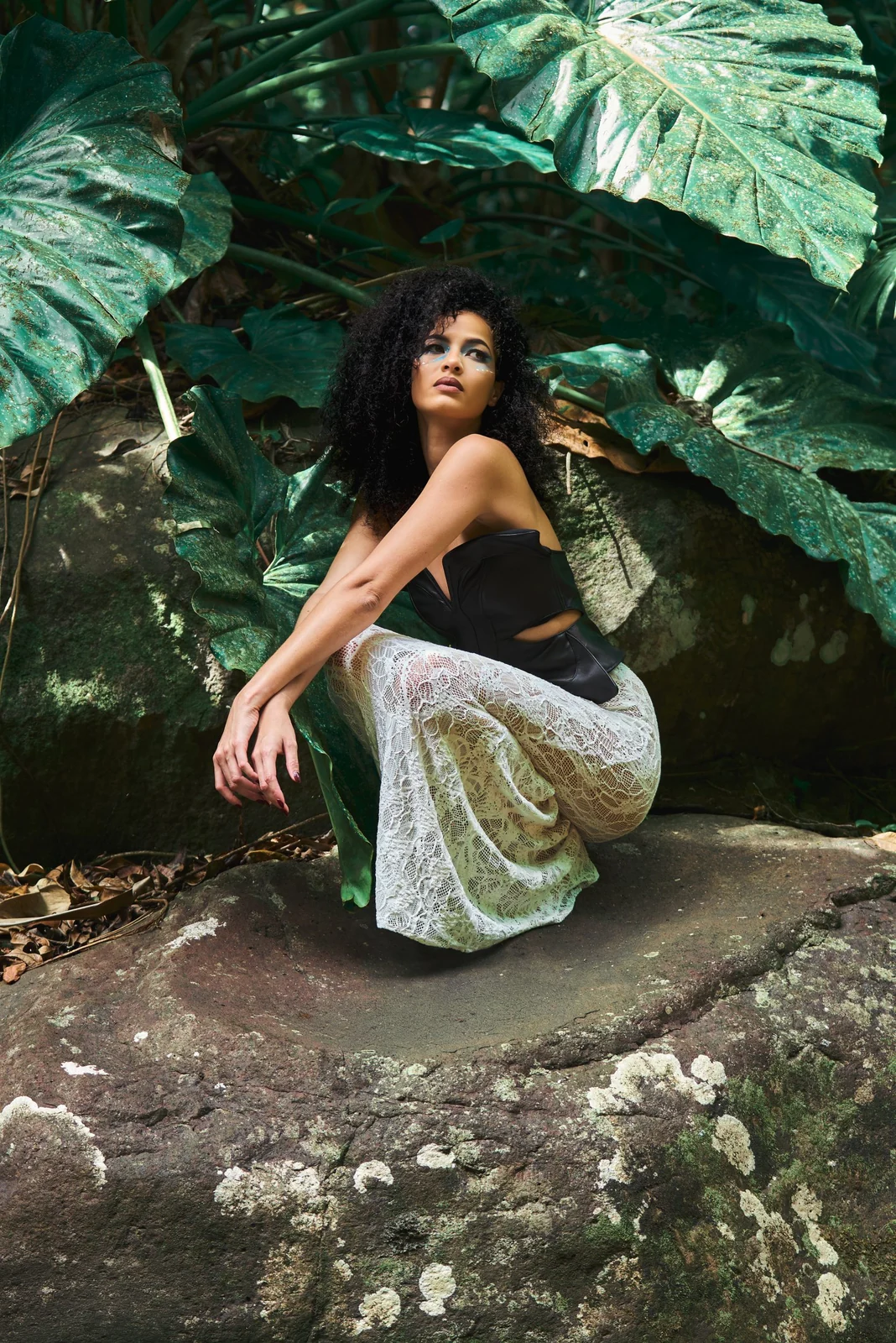 Bustier papillon en cuir — vue 5