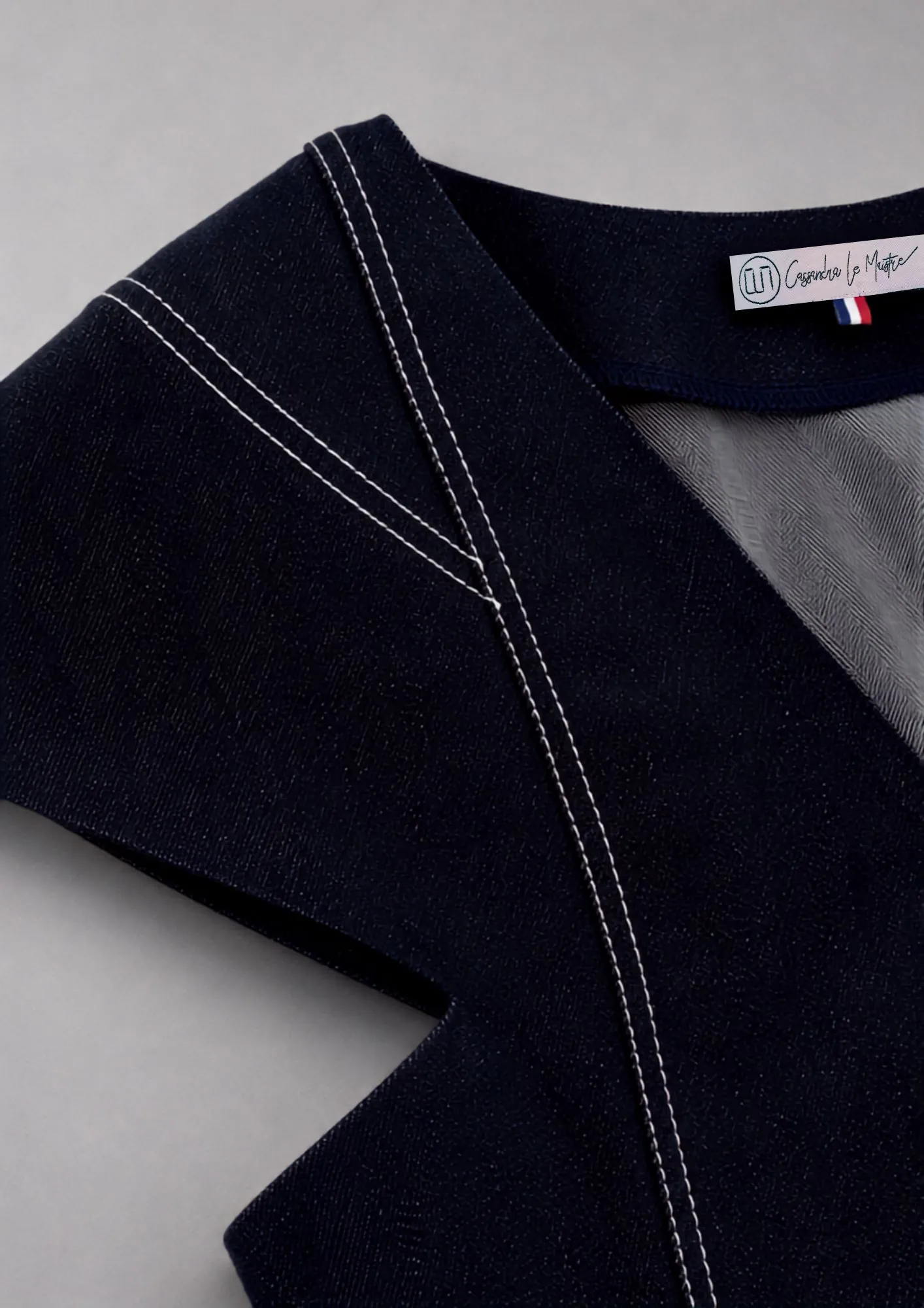 Haut papillon en denim — vue 3