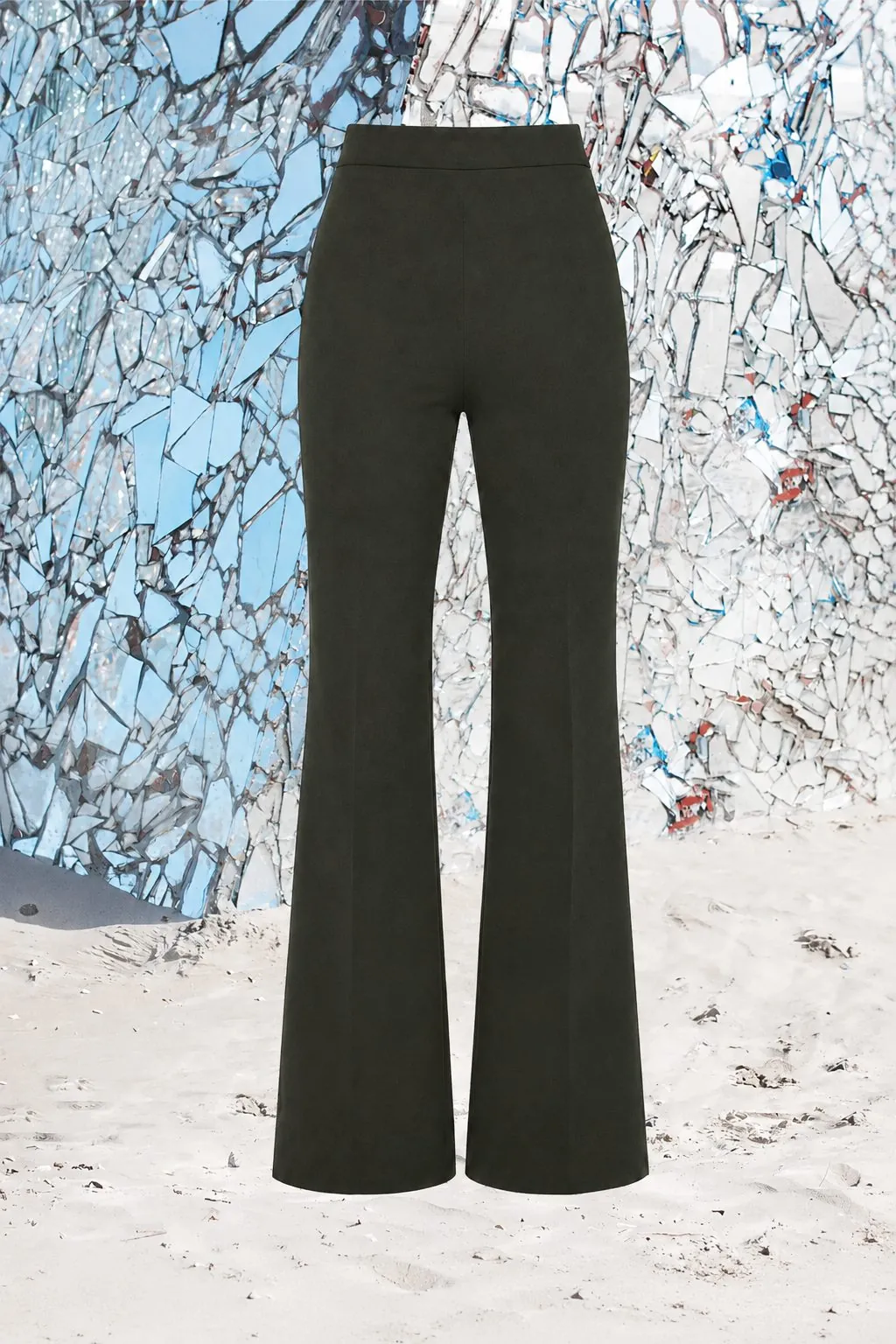 Pantalon bootcut noir