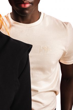 Tee-shirt homme couleur crème 100% coton