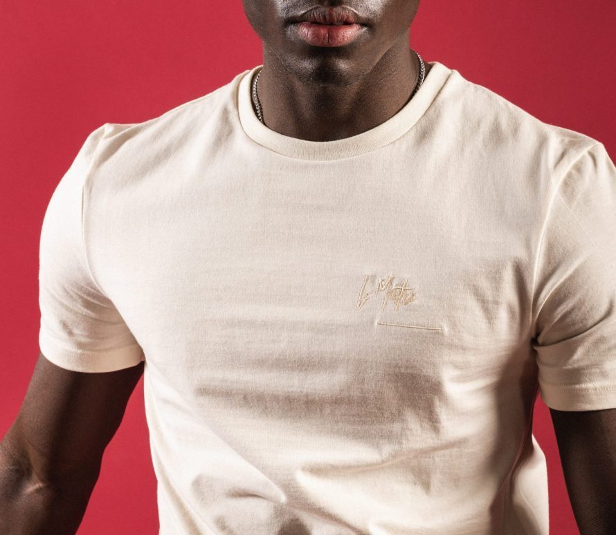 Tee-shirt homme couleur crème 100% coton